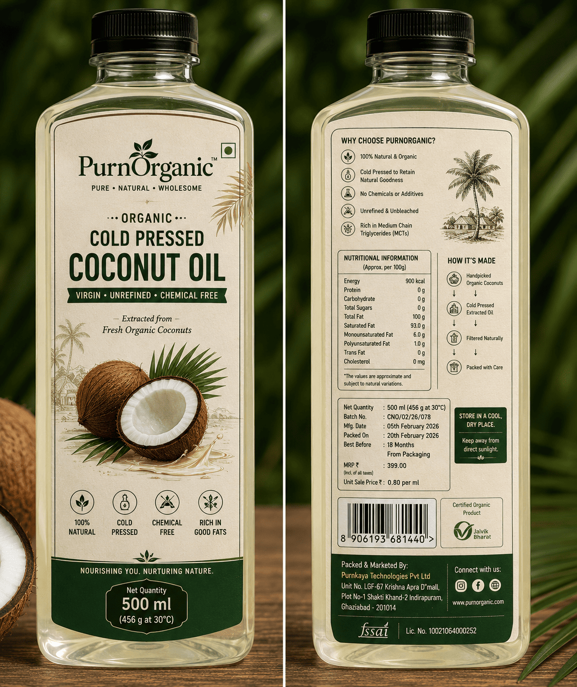 Cold Pressed Coconut Oil