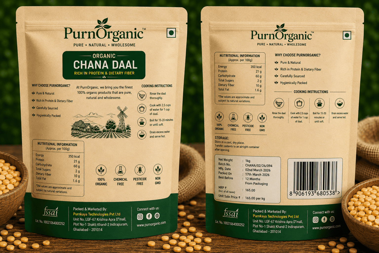 Organic Chana Daal
