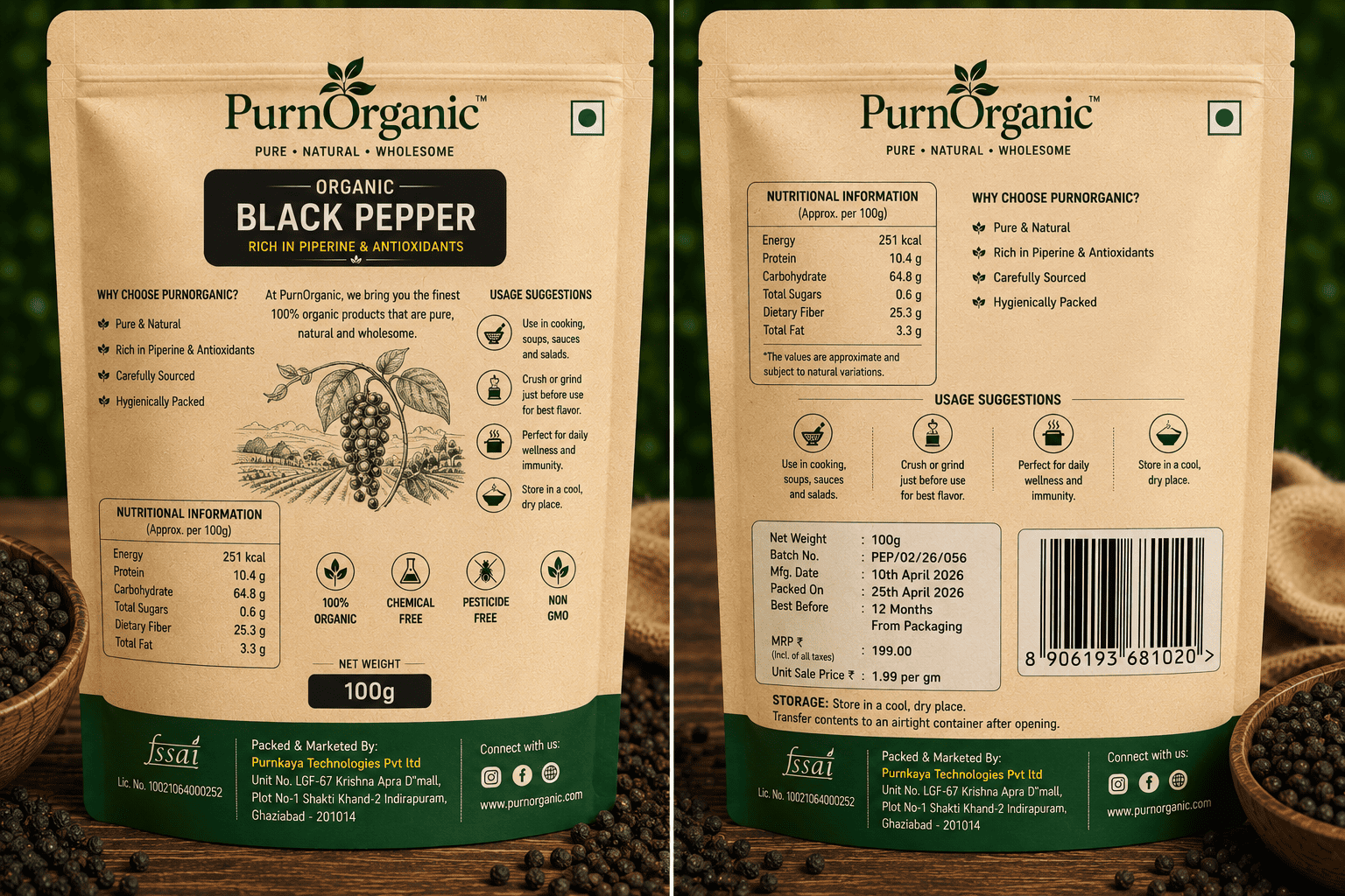 Black Pepper Powder